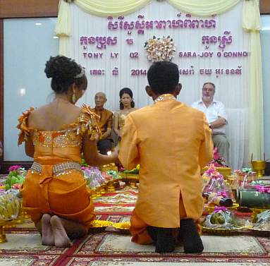 Traditional Khmer wedding ceremony